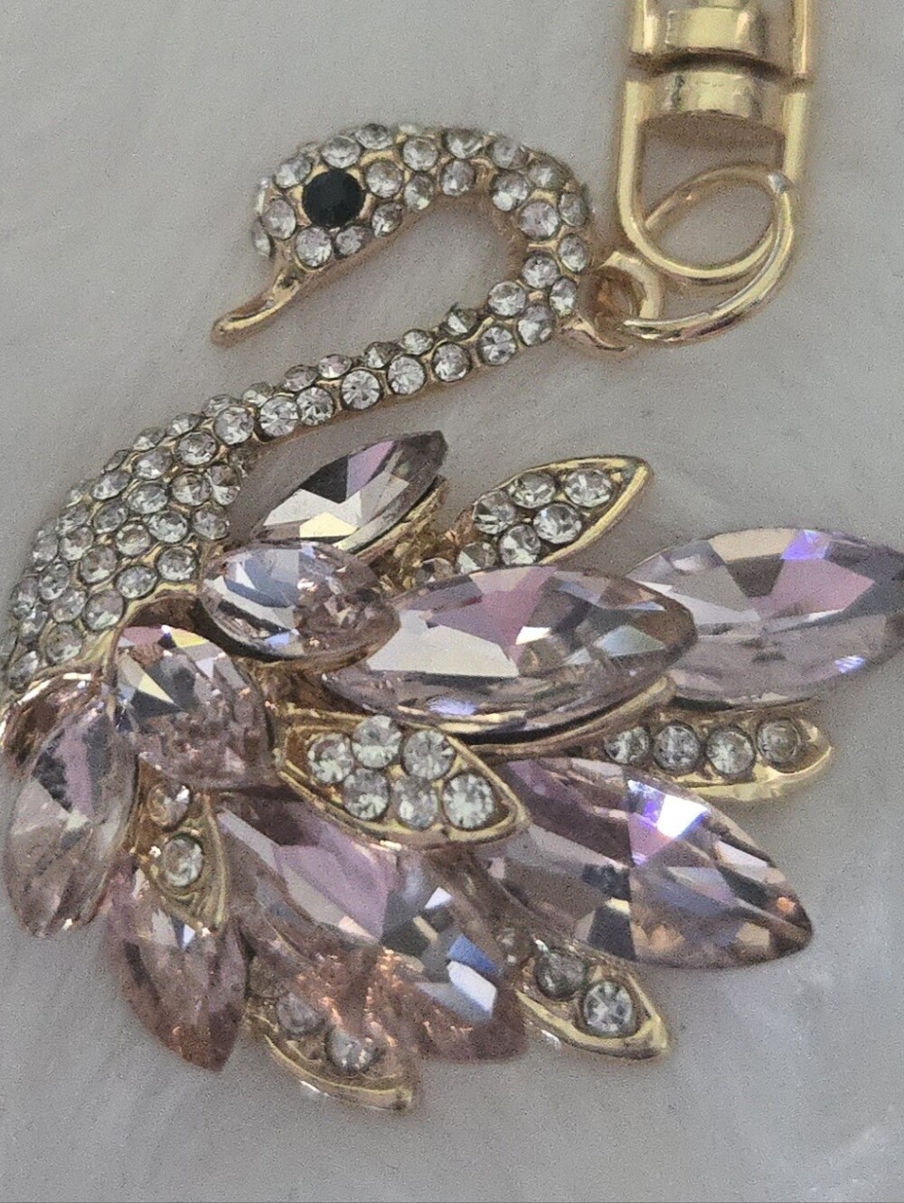 Crystal Swan Bag Charm/Keychain Charm 🦢NWT